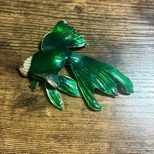 Vintage CRAFT Koi Fish Brooch